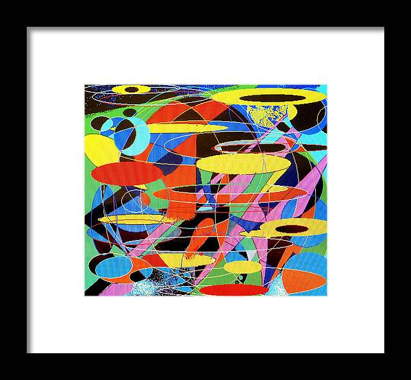 Abstract Framed Print featuring the digital art Star Wars by Ian MacDonald