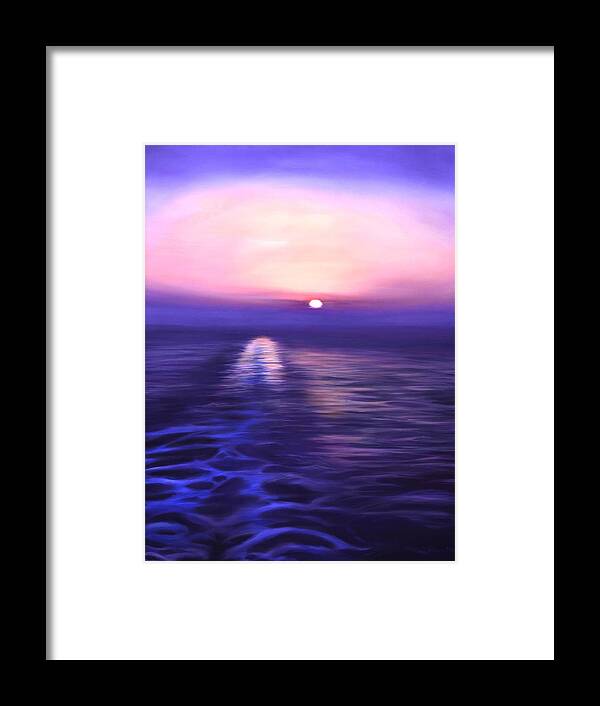 Painting Framed Print featuring the painting Starboard View by Stella Marin