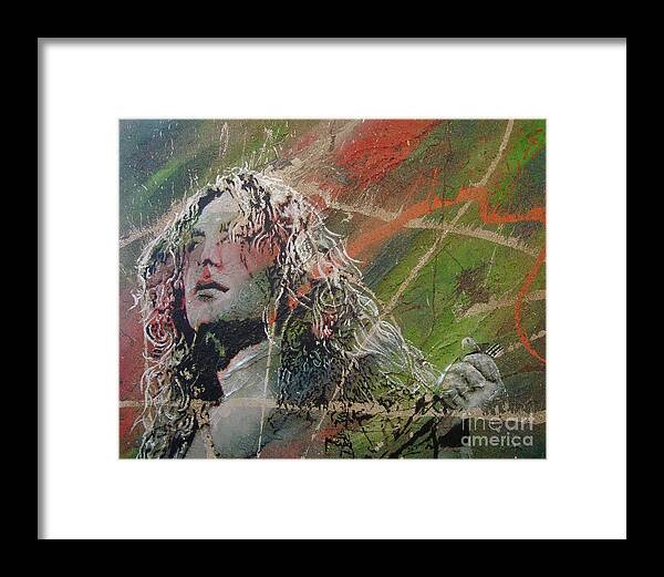 Led Zeppelin Framed Print featuring the painting Starbright by Stuart Engel