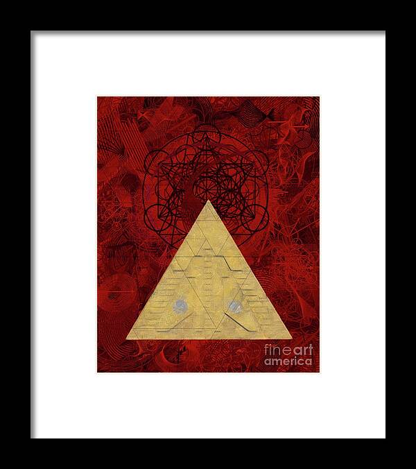 Stargate Framed Print featuring the painting Stargate of the Occult by Esoterica Art Agency