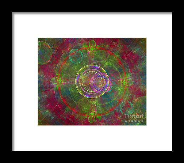 Stargate Framed Print featuring the digital art Stargate to Infinity by Esoterica Art Agency
