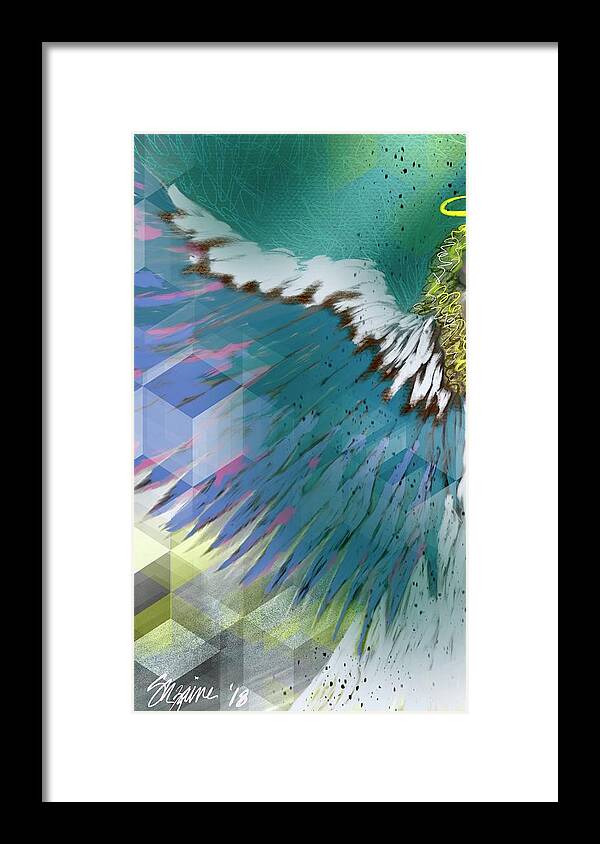 Angel Framed Print featuring the digital art Stargroove 1 by Suzaine Smith