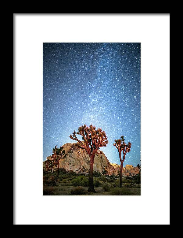 Joshua Framed Print featuring the photograph Starry night by Davorin Mance