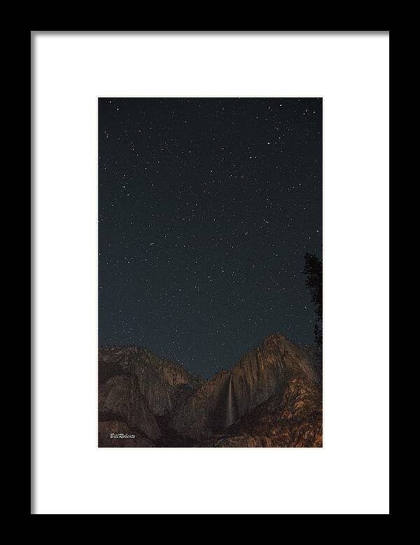 Big Dipper Framed Print featuring the photograph Starry Night Over Yosemite Falls by Bill Roberts