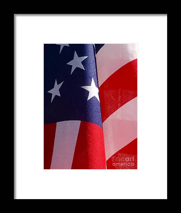 Stars And Stripes Framed Print featuring the photograph Stars And Stripes by Susan Garren
