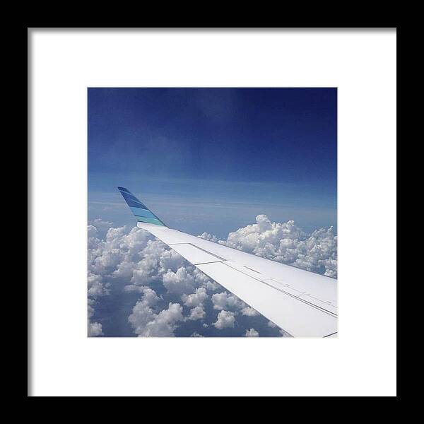 Clouds Framed Print featuring the photograph Start a new journey. by Lies Hartono