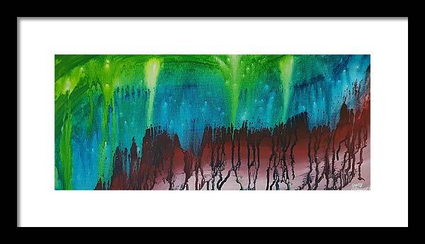 Caves Framed Print featuring the painting Cave by Cassy Allsworth