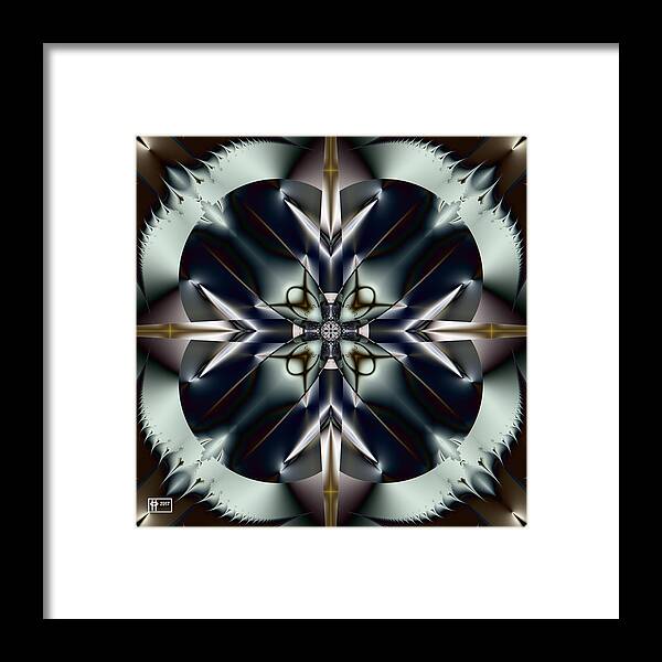 Abstract Framed Print featuring the digital art State of the Art by Jim Pavelle