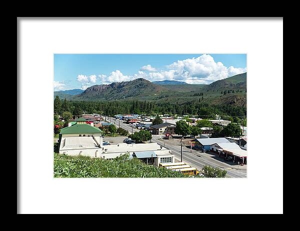 State Route 20 In Twisp Framed Print featuring the photograph State Route 20 In Twisp by Tom Cochran