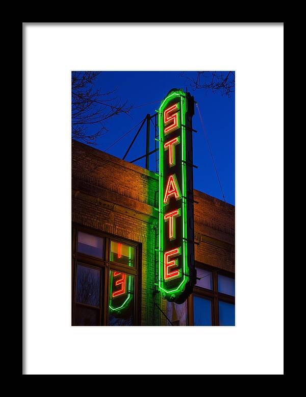 State Theatre Framed Print featuring the photograph State Theatre - Ithaca by Stephen Stookey