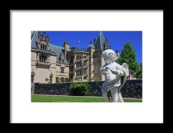 Biltmore House Framed Print featuring the photograph Statue at Biltmore House by Jill Lang