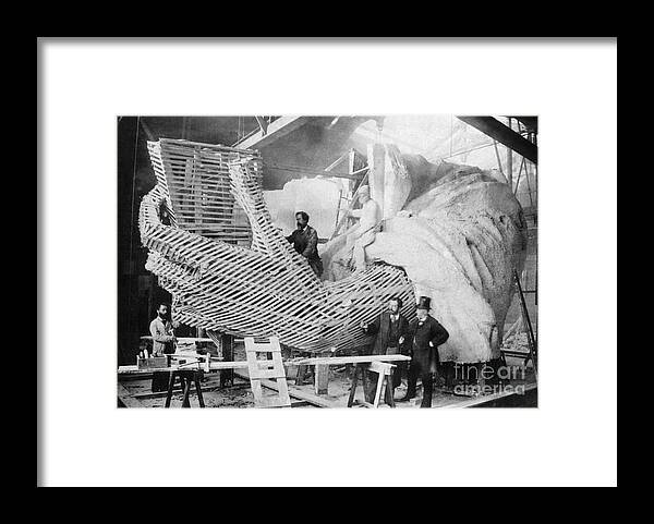1883 Framed Print featuring the photograph Statue Of Liberty, 1883 by Granger