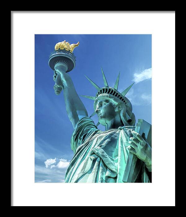 Statue Of Liberty Framed Print featuring the painting Statue of Liberty by Christopher Arndt
