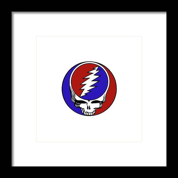 Steal Your Face Framed Print featuring the digital art Steal Your Face by Gd