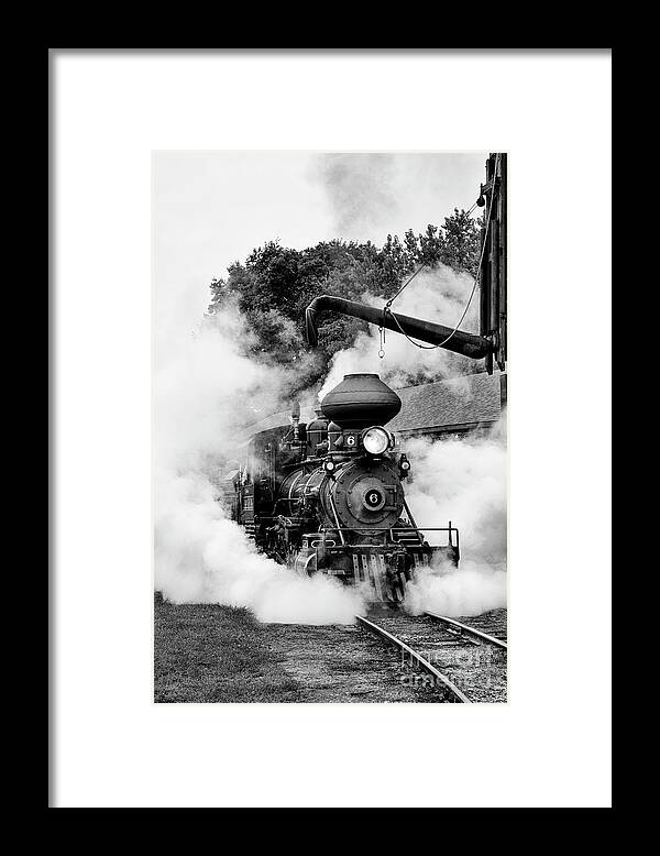 Steam Engine Framed Print featuring the photograph Steam Engine #6 by Tamara Becker