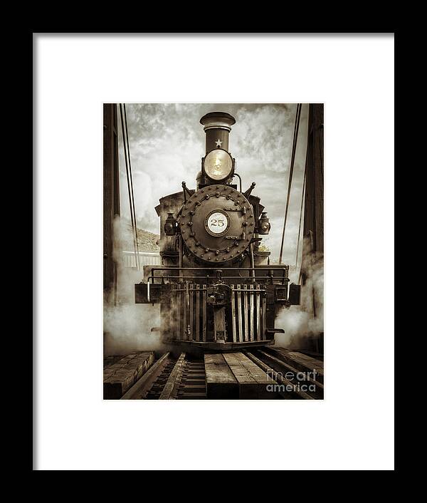 Steam Locomotive Framed Print featuring the photograph Steam Locomotive 2 by Mitch Shindelbower