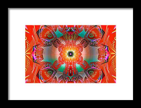 Abstract Digital Fractal Framed Print featuring the digital art Steam Punk by Jim Pavelle