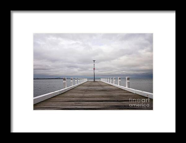 Geelong Framed Print featuring the photograph Steampacket Quay by Linda Lees