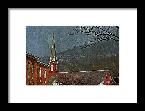 Steeple Framed Print featuring the photograph Steeple by Frank Garciarubio