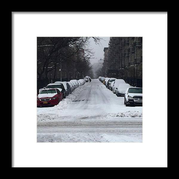 Stella Framed Print featuring the photograph #stella! Happy ❄️ Day, #nyc by Gina Callaghan
