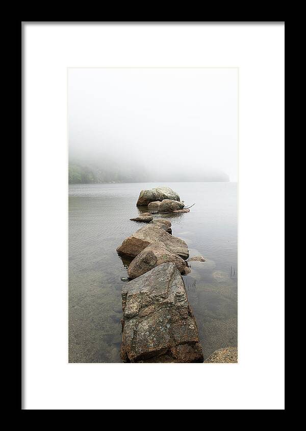Rocks Framed Print featuring the photograph Stepping into the Unknown by Holly Ross