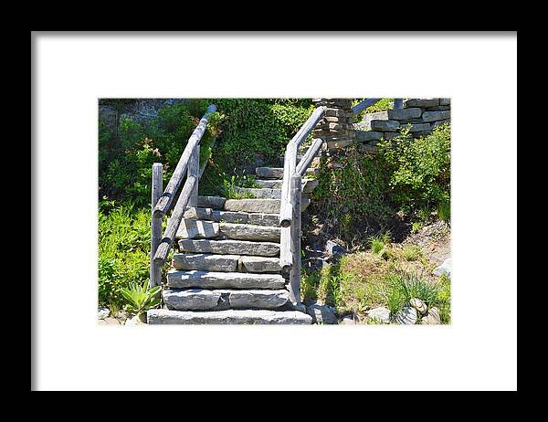Stairs Framed Print featuring the photograph Stepping Up by Charles HALL