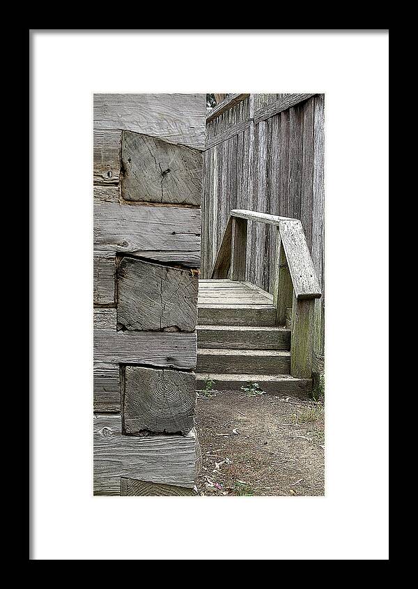  Framed Print featuring the photograph Steps and Corner by Larry Darnell