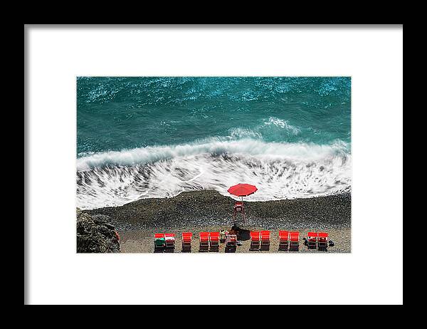 Mare Framed Print featuring the photograph ...STESSA SPIAGGIA... STESSO MARE... ...the same beach... the same sea... by Enrico Pelos