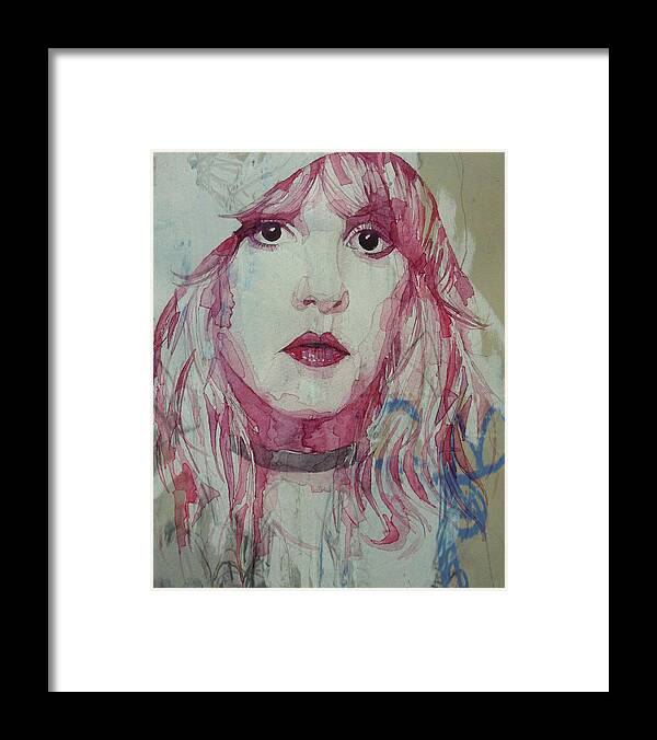 Stevie Nicks Framed Print featuring the painting Stevie Nicks - Gypsy by Paul Lovering