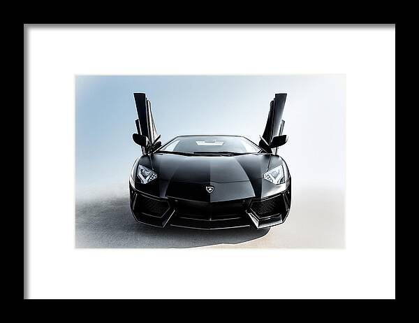 Lamborghini Framed Print featuring the photograph Stick 'em up by Douglas Pittman