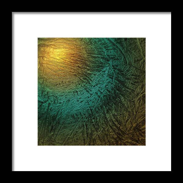 Illuminated Abstract Framed Print featuring the digital art Stiff Breeze by Becky Titus