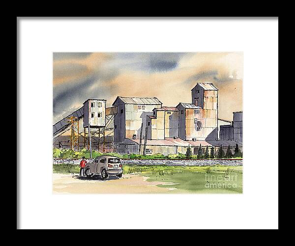 Painting Framed Print featuring the painting Still In Business by Terry Banderas
