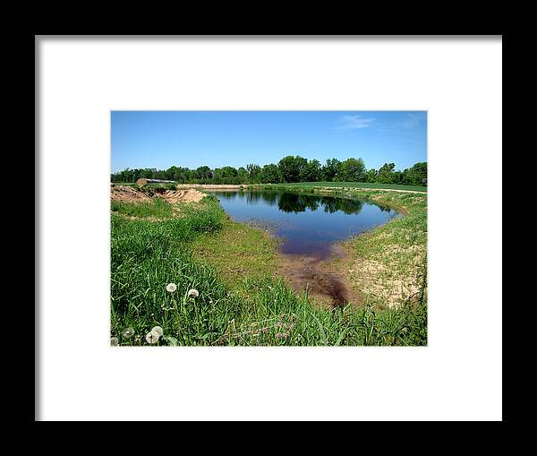 Landscape Framed Print featuring the photograph Still Pond Reflections by Todd Zabel