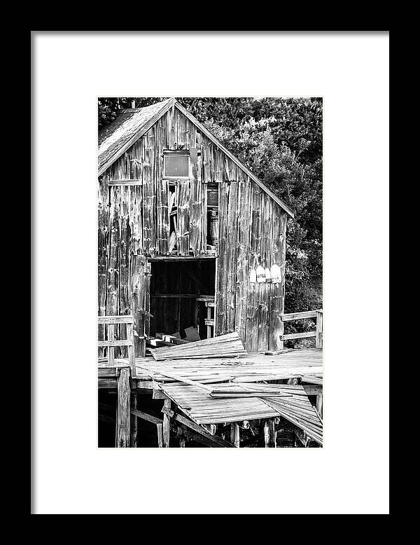 Black And White Framed Print featuring the photograph Still Standing by Darryl Hendricks