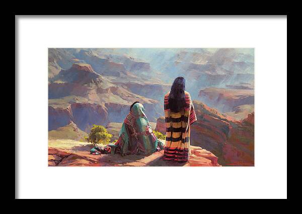 Southwest Framed Print featuring the painting Stillness by Steve Henderson