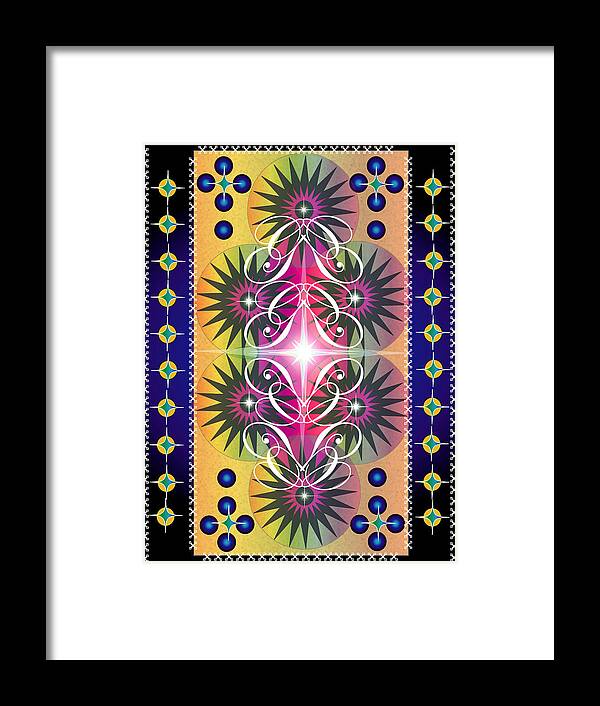 Decor Framed Print featuring the digital art Stitchin' Abstract by George Pasini