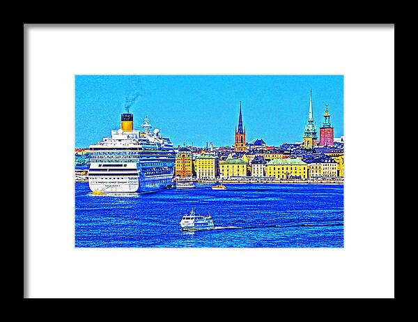 Horizontal Framed Print featuring the photograph Stockholm Cruise by Dennis Cox