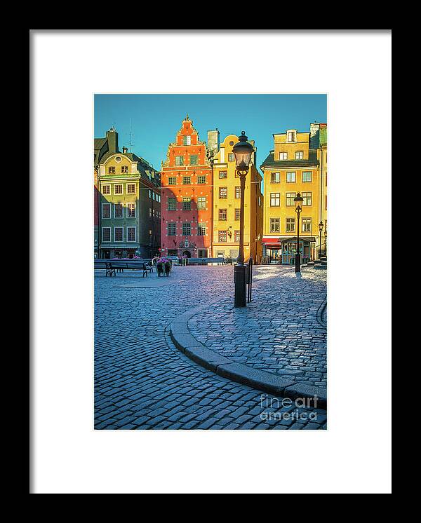 Europe Framed Print featuring the photograph Stockholm Stortorget Square by Inge Johnsson