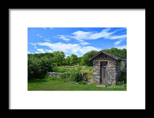 Farm Framed Print featuring the photograph Stone around the Farm by Tammie Miller