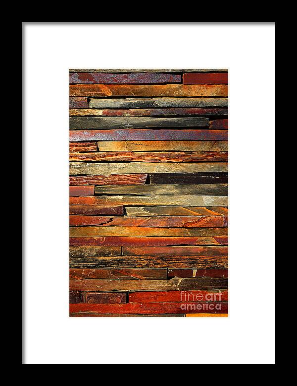 Abstract Framed Print featuring the photograph Stone Blades by Carlos Caetano