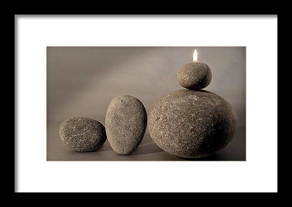 Photo Framed Print featuring the photograph Stone Light by Pedro Cardona Llambias