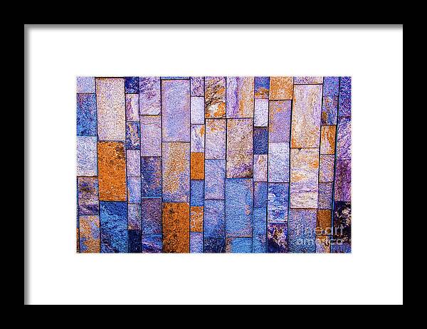 Wall Framed Print featuring the photograph Wall in Abstract by D Davila