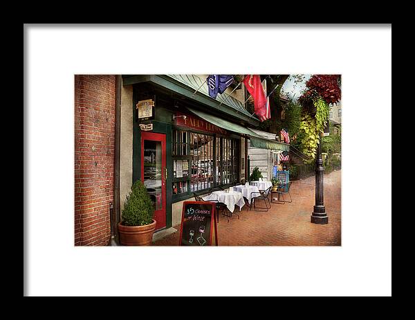 Annapolis Framed Print featuring the photograph Store Front - Annapolis MD - Harry Brownes by Mike Savad