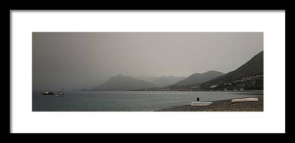 Storm Framed Print featuring the photograph Storm approaching by Jocelyn Kahawai