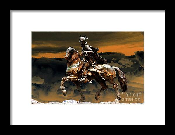 Art Framed Print featuring the painting Storm Bringer by David Lee Thompson