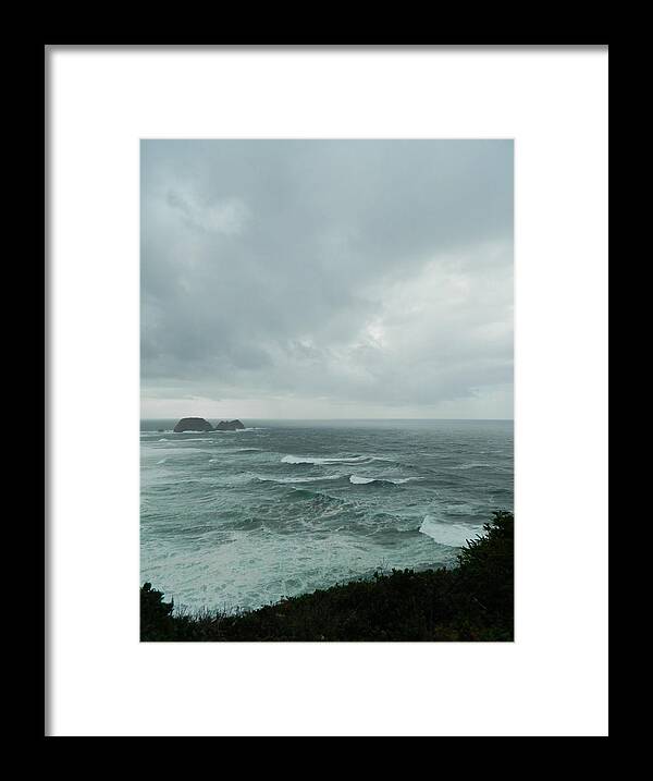 Oregon Framed Print featuring the photograph Storm Coming In by Gallery Of Hope 