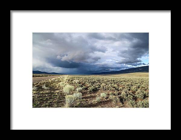Usa Framed Print featuring the photograph Storm in Utah by Alberto Zanoni