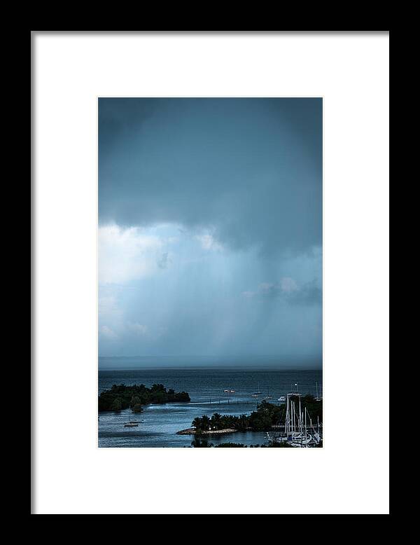 August 2014 Framed Print featuring the photograph Storm on the Bay by Frank Mari
