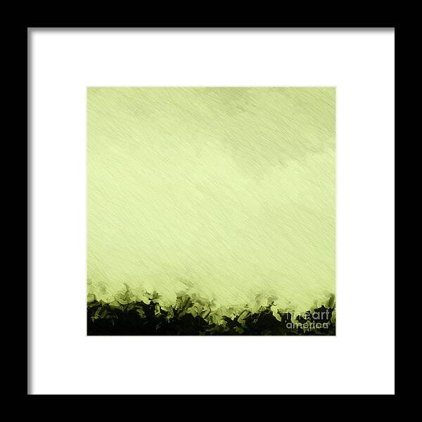 Digital Clone Painting Framed Print featuring the digital art Storm over a Cornfield 2 by Tim Richards