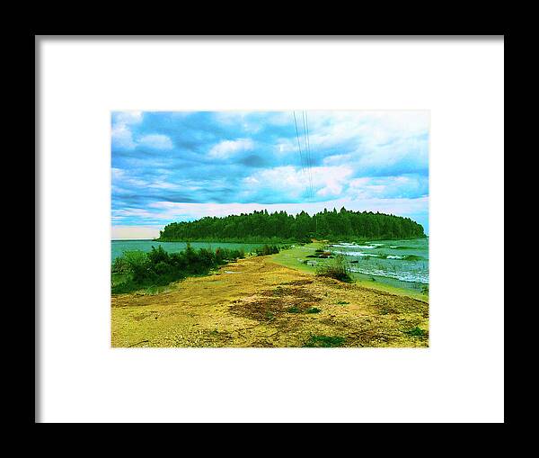 Upper Peninsula Framed Print featuring the photograph Storm Over Lake Michigan by Rod Whyte